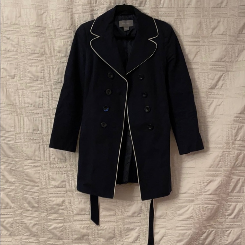 Navy Ann Taylor Factory Trench Coat